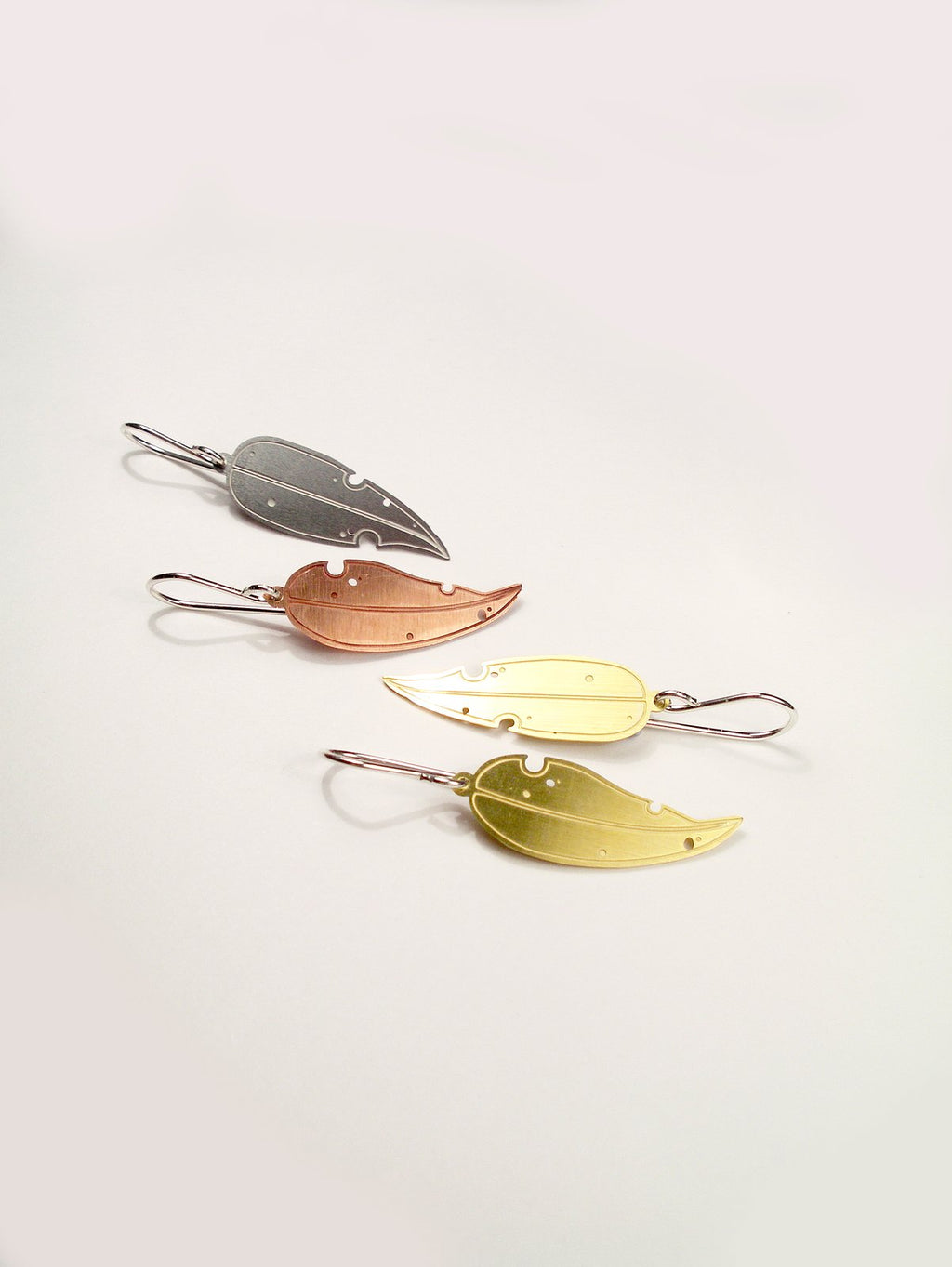 Eucalyptus Earring - Etched Stainless Steel