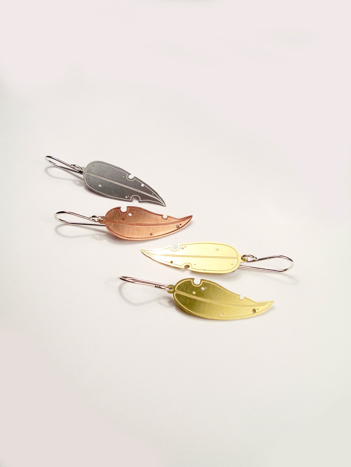 Eucalyptus Earring - Etched Stainless Steel