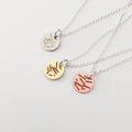 Pollen Dot Necklace – Etched Stainless Steel