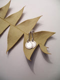 Blossom Dot Earrings – Etched Stainless Steel