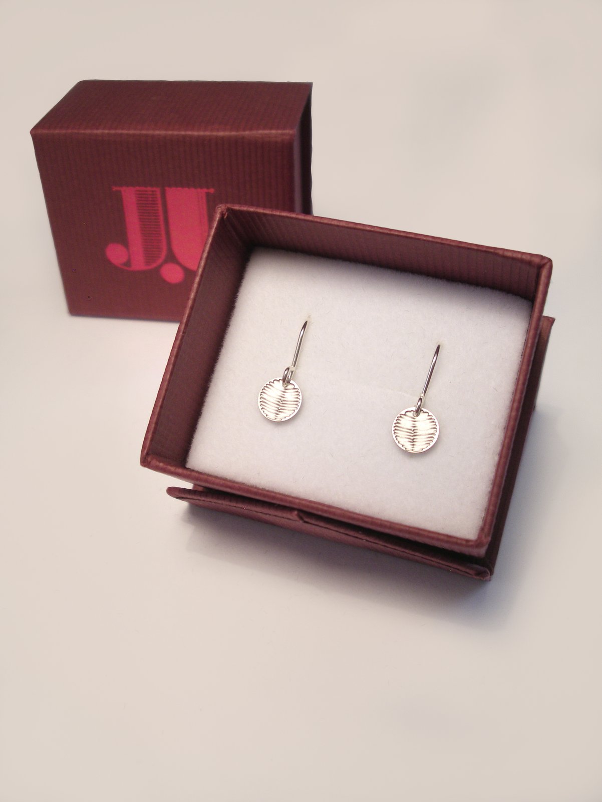 Wattle Dot Earrings – Etched Stainless Steel