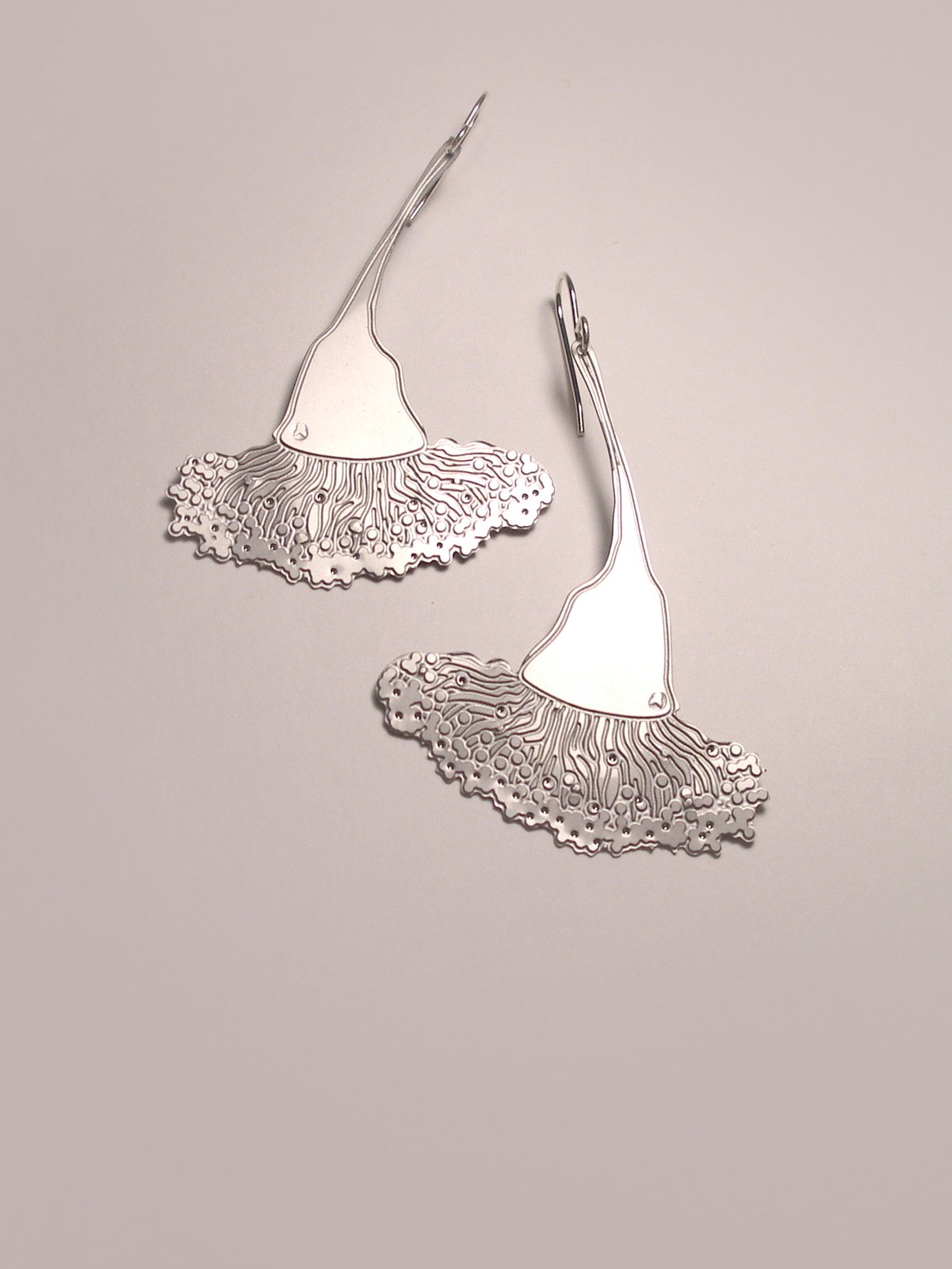 Flora Gum Blossom Earrings - Etched Stainless Steel