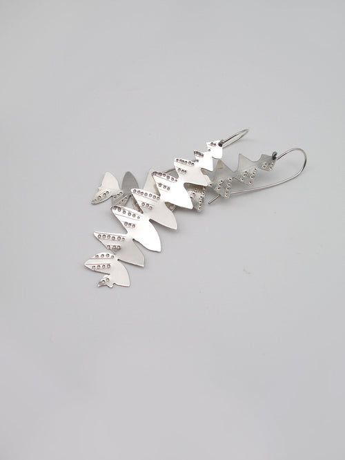 Banksia grandis Earrings - Hand-cut Sterling Silver