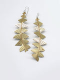 Banksia grandis Earrings - Etched Brass