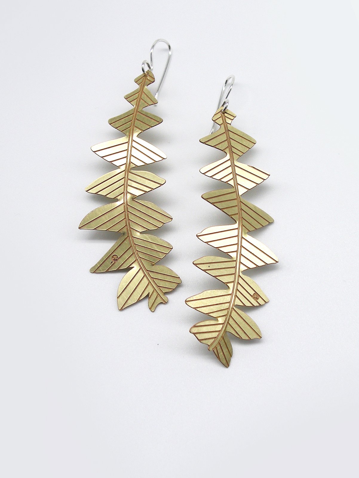 Banksia grandis Earrings - Etched Brass