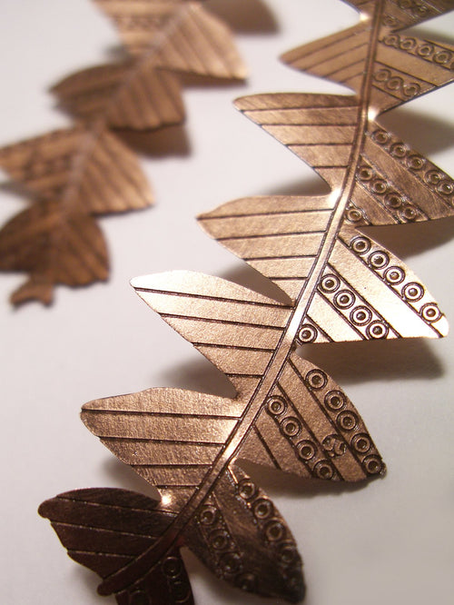 Banksia grandis Earrings - Etched Copper