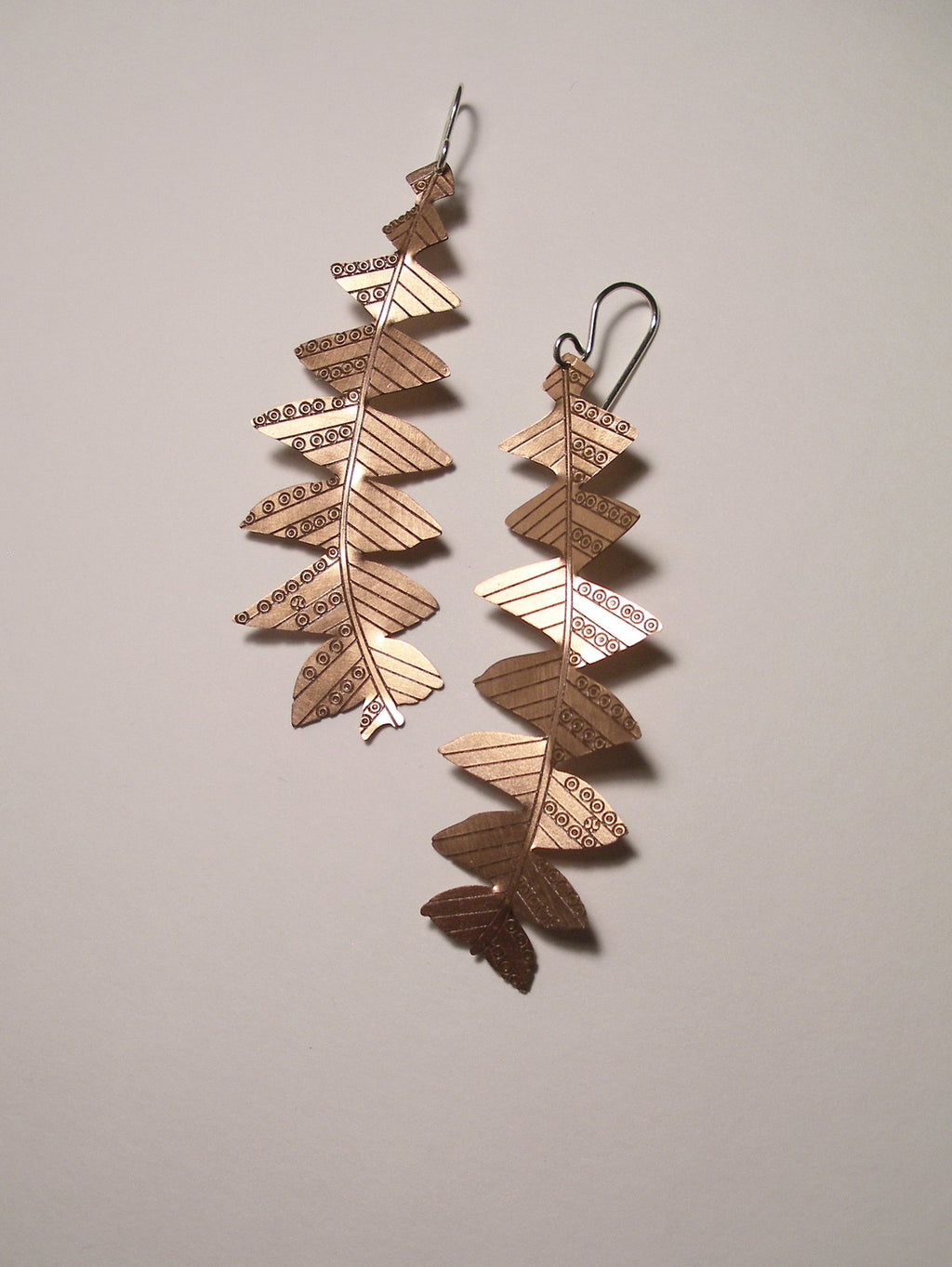 Banksia grandis Earrings - Etched Copper