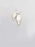 Eucalyptus Earring - Hand-cut Sterling Silver