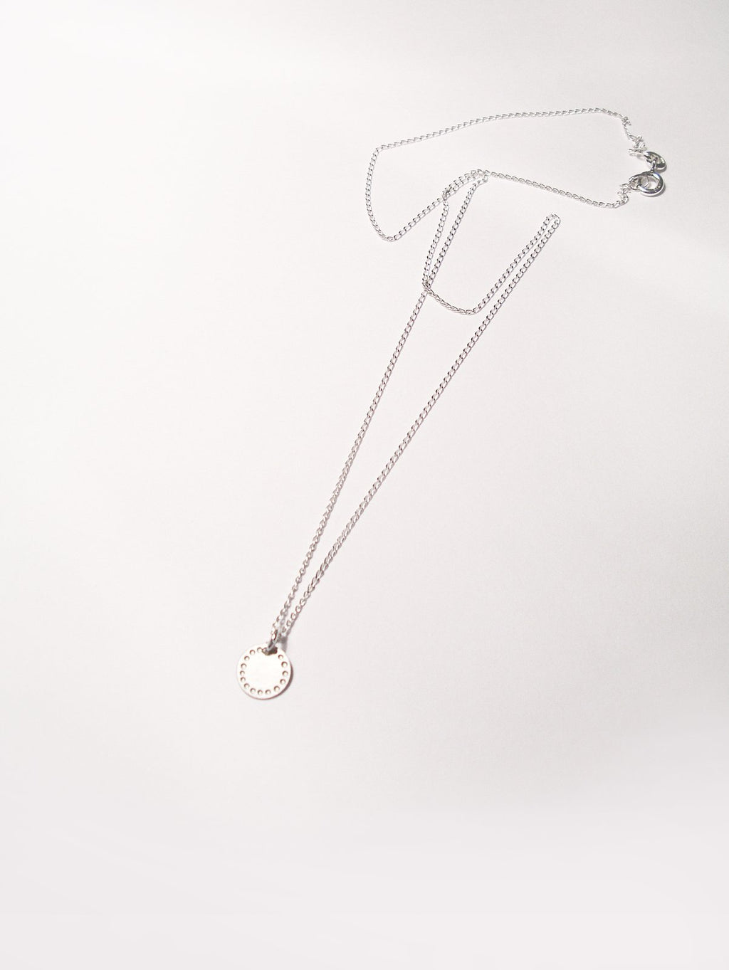 Blossom Dot Necklace – Etched Stainless Steel