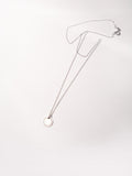 Blossom Dot Necklace – Etched Stainless Steel