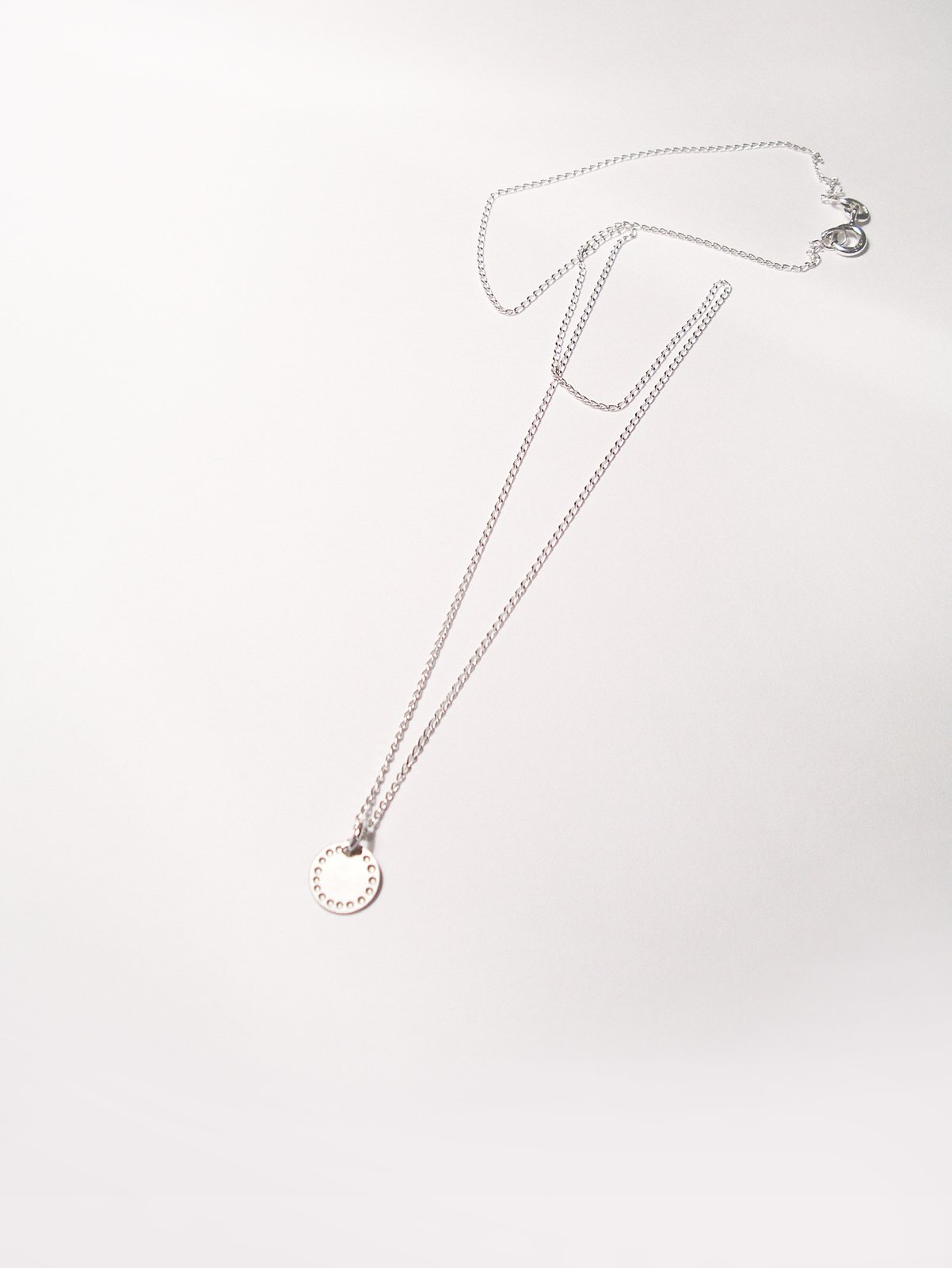 Blossom Dot Necklace – Etched Stainless Steel