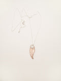Gum Dot Blossom Necklace - Etched Copper and Stainless Steel